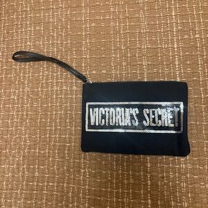 Victoria's Secret Black and Silver Toiletry Bag